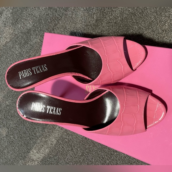 NWT Pink Paris Texas Mules - Picture 7 of 10